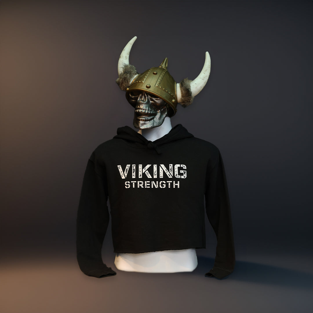 Viking Strength Cropped Hoodie